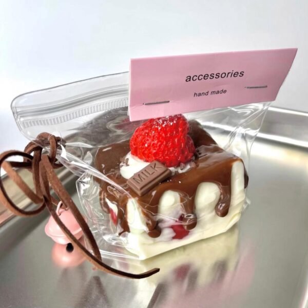 Strawberry Chocolate Mousse Cake Squishy - Image 3